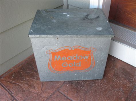 buy metal milk box|old fashioned metal milk box.